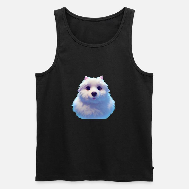 Samojede Hund - Samojede - Männer Premium Bio Tank Top - Schwarz