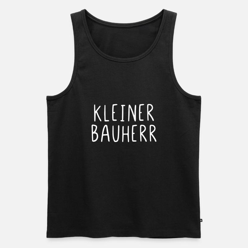 Kleiner Bauherr - Männer Premium Bio Tank Top - Schwarz