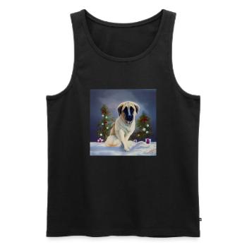 Kangal Weihnachten - Weihnachten Kangal - Männer Premium Bio Tank Top - Schwarz - Vorne - AI Model Male 178 light (178cm)