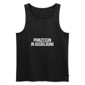 Prinzessin in Ausbildung - Männer Premium Bio Tank Top - Schwarz - Vorne - Michal (187cm)