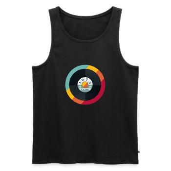 1972 Vintage 51 Jahre - Männer Premium Bio Tank Top - Schwarz - Vorne - Michal (187cm)
