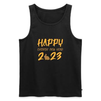 Happy Chinese New Year 2023 - Men's Premium Organic Tank Top - black - Front - Michal (187cm)