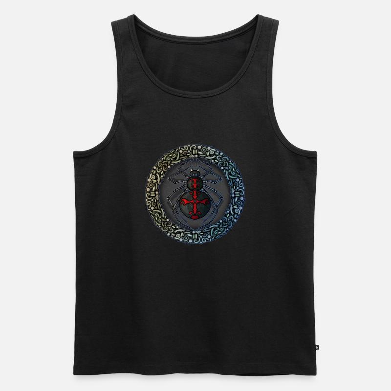 Spinne - Männer Premium Bio Tank Top - Schwarz