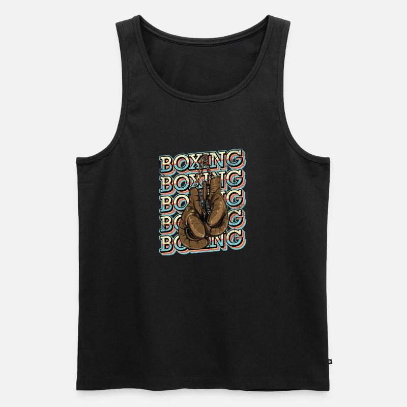 Boxing boxen - Männer Premium Bio Tank Top - Schwarz