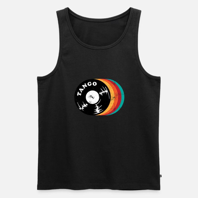 Tango - Männer Premium Bio Tank Top - Schwarz