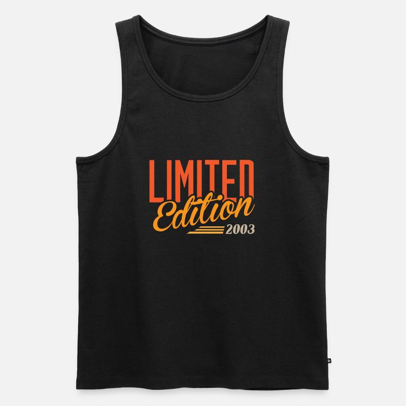 2003 Limited Edition - Männer Premium Bio Tank Top - Schwarz
