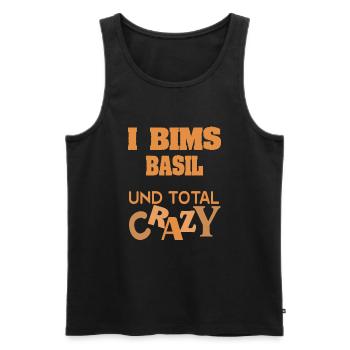 Geschenk für Basil - Männer Premium Bio Tank Top - Schwarz - Vorne - AI Model Male 178 light (178cm)