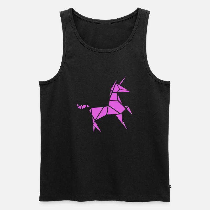 Einhorn 2 - Männer Premium Bio Tank Top - Schwarz