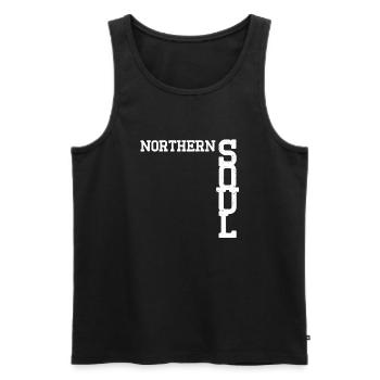 Northern Soul Vintage - Débardeur bio Premium Homme - noir - Devant - Michal (187cm)