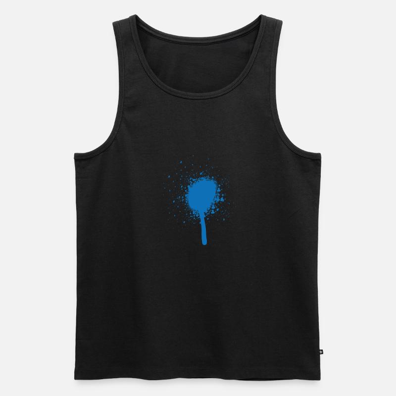 Graffiti Spray drip - Männer Premium Bio Tank Top - Schwarz
