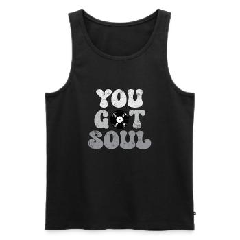 J’ai eu Soul Dj Vinyl Gift Idea - Débardeur bio Premium Homme - noir - Devant - Michal (187cm)