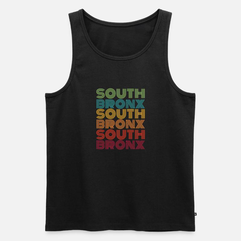 South Bronx - Männer Premium Bio Tank Top - Schwarz