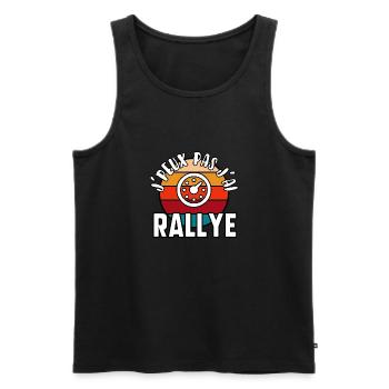 J’peux pas j’ai rallye - Débardeur bio Premium Homme - noir - Devant - Michal (187cm)