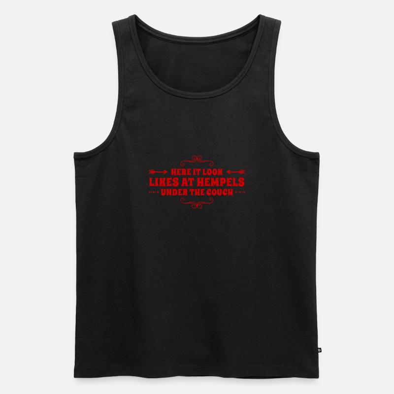 so ein Chaos - Männer Premium Bio Tank Top - Schwarz