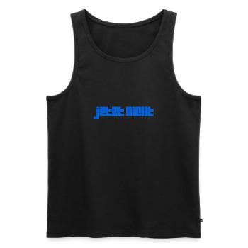 lass mich in Ruhe - Männer Premium Bio Tank Top - Schwarz - Vorne - AI Model Male 178 light (178cm)