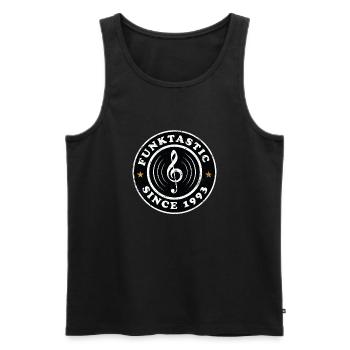Vintage 1993 - Men's Premium Organic Tank Top - black - Front - Michal (187cm)