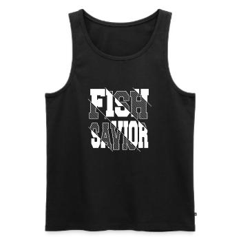 Déclaration cadeau de sauvetage d’animaux de la mer Baltique - Débardeur bio Premium Homme - noir - Devant - Michal (187cm)