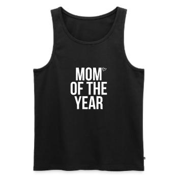 Maman de l’année - Débardeur bio Premium Homme - noir - Devant - Michal (187cm)