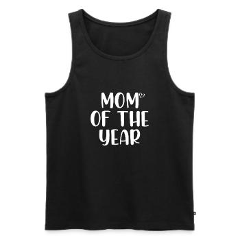 Maman de l’année - Débardeur bio Premium Homme - noir - Devant - Michal (187cm)