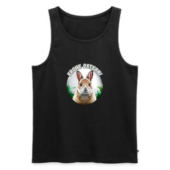 Frohe Ostern - Männer Premium Bio Tank Top - Schwarz - Vorne - Michal (187cm)