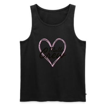 Malle Crew - Männer Premium Bio Tank Top - Schwarz - Vorne - Michal (187cm)
