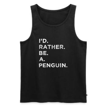 aotearoa funny quote all designs funny bird ice - Männer Premium Bio Tank Top - Schwarz - Vorne - AI Model Male 178 light (178cm)