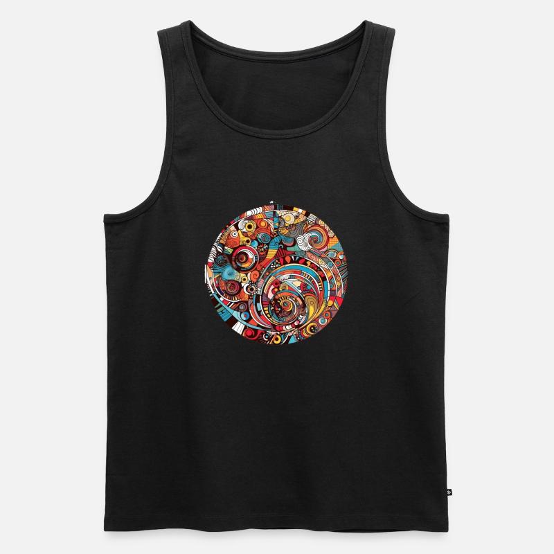 Retro Design - Männer Premium Bio Tank Top - Schwarz