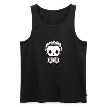 Halloween Horror Movie - Video Games Gaming - Men's Premium Organic Tank Top - black - Front - AI Model Male 178 light (178cm)