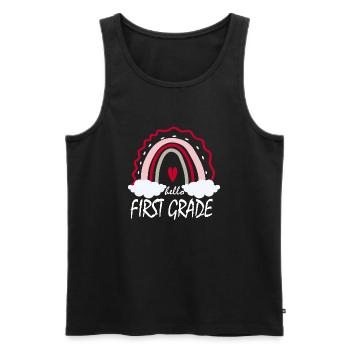 Hallo Geschenk der ersten Klasse - Männer Premium Bio Tank Top - Schwarz - Vorne - AI Model Male 178 light (178cm)