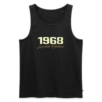1968 Limited Edition - 1968 Birthday Gift - Men's Premium Organic Tank Top - black - Front - Michal (187cm)