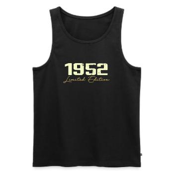 1952 Édition Limitée - 1952 Cadeau D'anniversaire - Débardeur bio Premium Homme - noir - Devant - Michal (187cm)