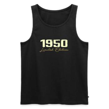 1950 Édition Limitée - 1950 Cadeau D'anniversaire - Débardeur bio Premium Homme - noir - Devant - Michal (187cm)