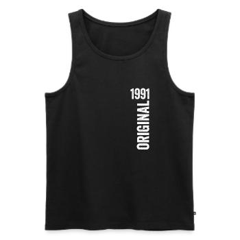 1991 Original Cadeau D’anniversaire 1991 - Débardeur bio Premium Homme - noir - Devant - Michal (187cm)