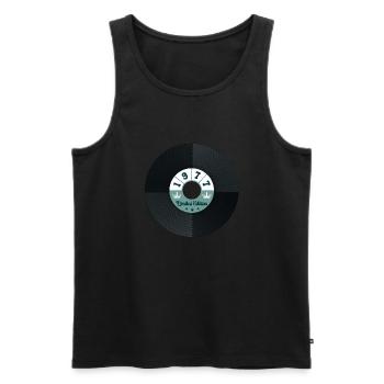 Vintage 1977 - Men's Premium Organic Tank Top - black - Front - Michal (187cm)