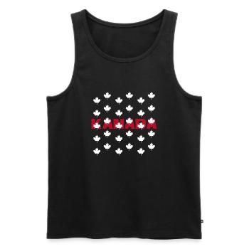 kanada 2024 team - Männer Premium Bio Tank Top - Schwarz - Vorne - Michal (187cm)