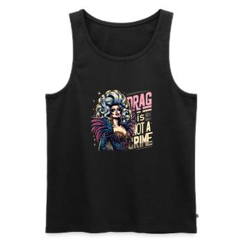 Exclusive Drag Culture and Drag Queen Inspired - Männer Premium Bio Tank Top - Schwarz - Vorne - AI Model Male 178 light (178cm)