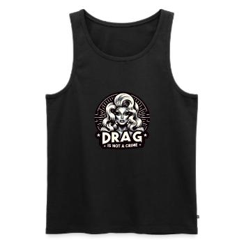 Exclusive Drag Culture and Drag Queen Inspired - Männer Premium Bio Tank Top - Schwarz - Vorne - AI Model Male 178 light (178cm)