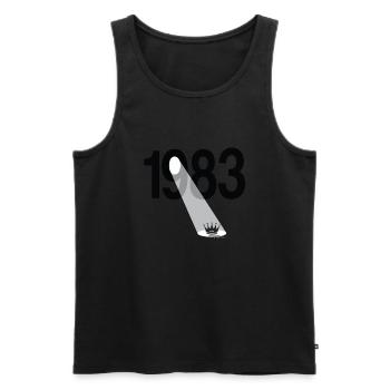 1983 41e anniversaire - Débardeur bio Premium Homme - noir - Devant - Michal (187cm)