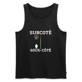 Surcoté Six pack Sous côté Six MacDo - Débardeur bio Premium Homme - noir - Devant - Michal (187cm)