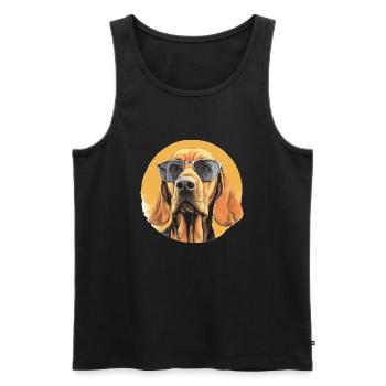 Schweißhund - Männer Premium Bio Tank Top - Schwarz - Vorne - Michal (187cm)