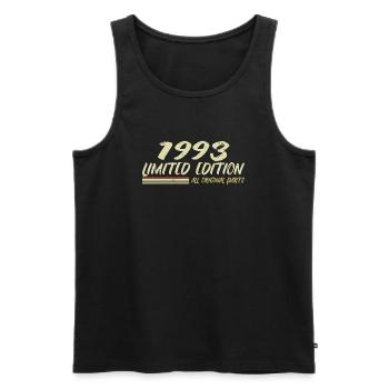 1993 Geburtstagsgeschenkidee 1993 - Männer Premium Bio Tank Top - Schwarz - Vorne - AI Model Male 178 light (178cm)