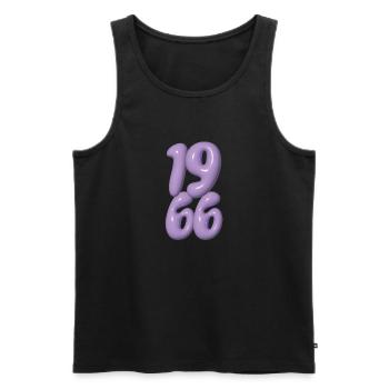 Vintage 1966 - Männer Premium Bio Tank Top - Schwarz - Vorne - AI Model Male 178 light (178cm)