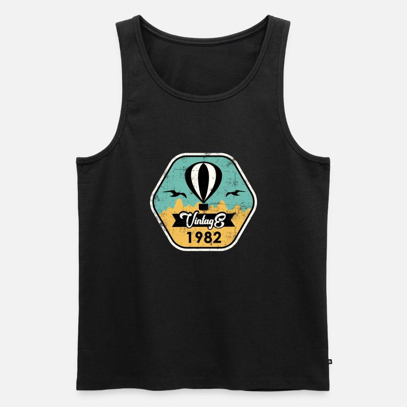 Millésime 1982 - Débardeur bio Premium Homme - noir