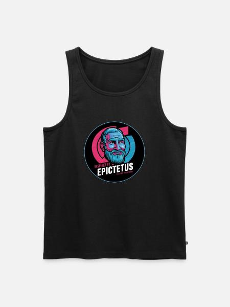 Epictetus Stoic Philosopher Stoicism Epictetus - Men's Premium Organic Tank Top - black