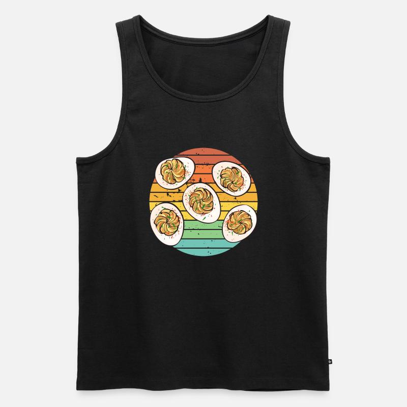 Stuffed Eggs Deviled Eggs - Men's Premium Organic Tank Top - black