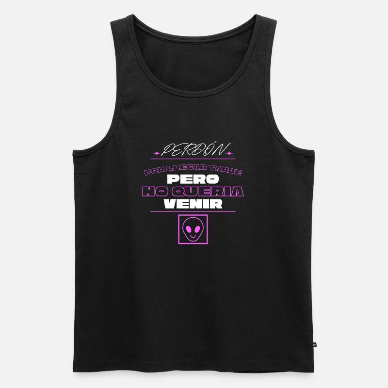 Tut mir Leid - Männer Premium Bio Tank Top - Schwarz