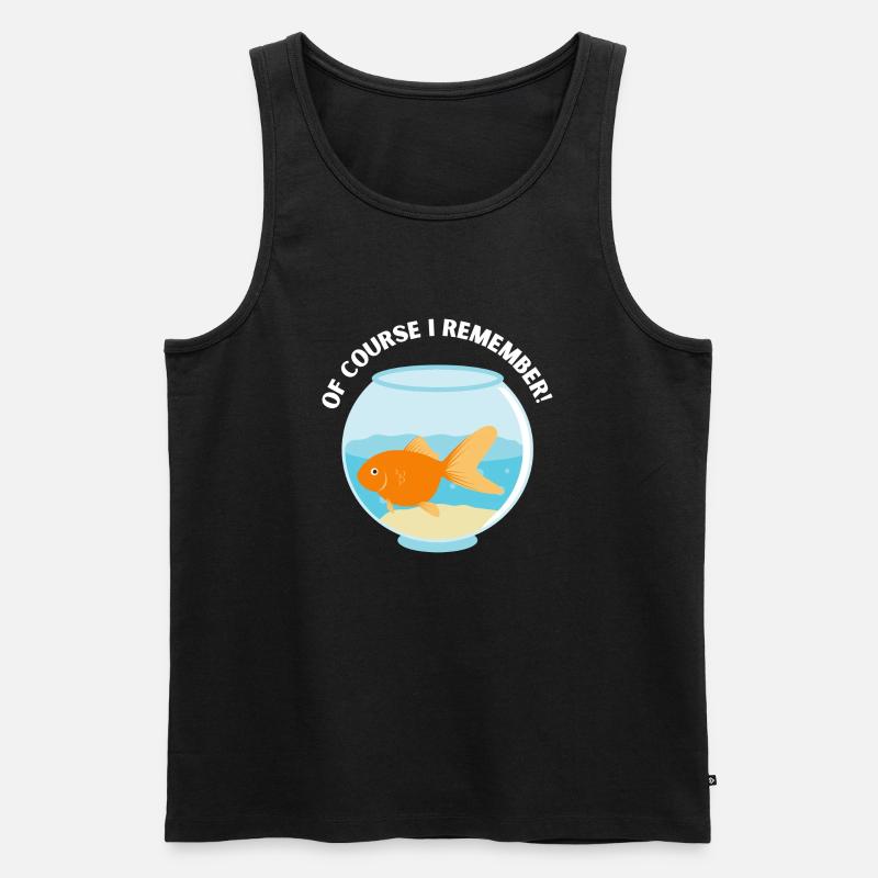 Of course I remember! - Männer Premium Bio Tank Top - Schwarz