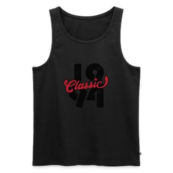 1994 Jahrgang Vintage Geburtstag Geschenk - Männer Premium Bio Tank Top - Schwarz - Vorne - Michal (187cm)
