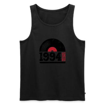 1994 Jahrgang Vintage Geburtstag Geschenk - Männer Premium Bio Tank Top - Schwarz - Vorne - Michal (187cm)