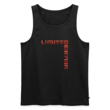 Édition limitée - Débardeur bio Premium Homme - noir - Devant - Michal (187cm)